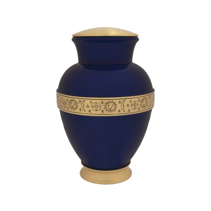 Blue Harvest Urn