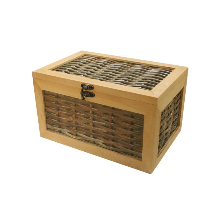 Daisy Grey Wicker Urn