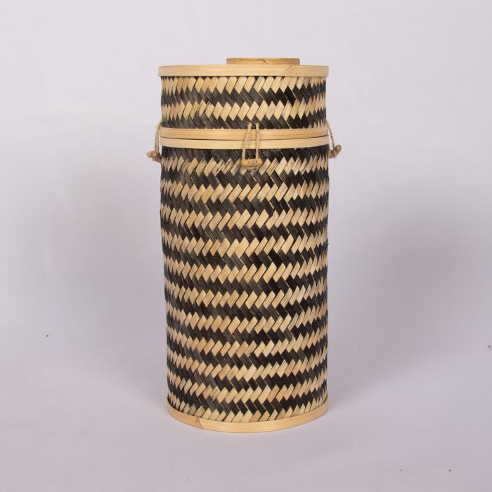 Chequered Bamboo Scatter Tube - Image 2