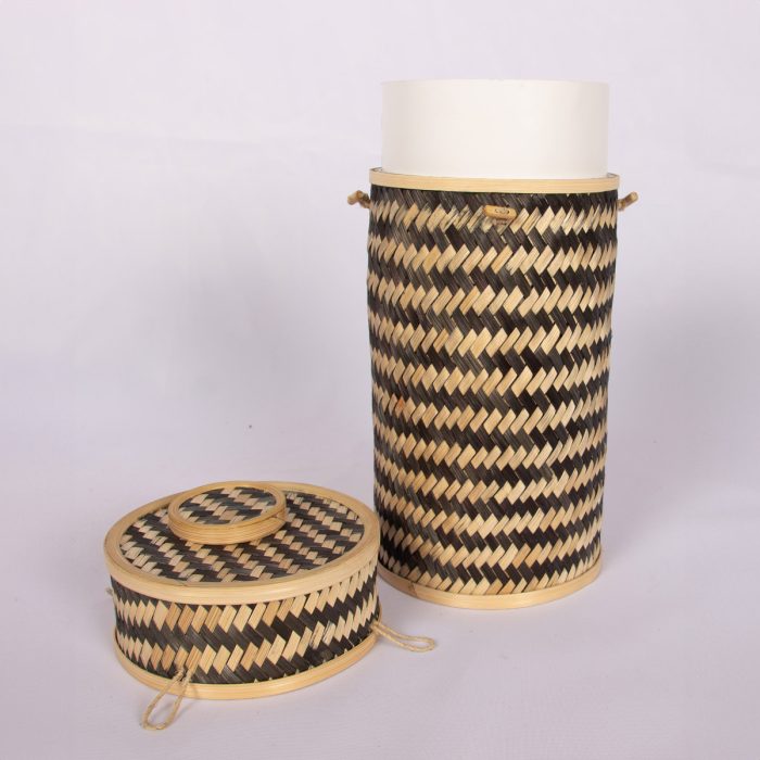 Chequered Bamboo Scatter Tube - Image 5