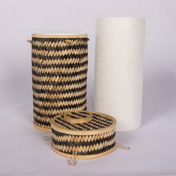 Chequered Bamboo Scatter Tube - Image 7