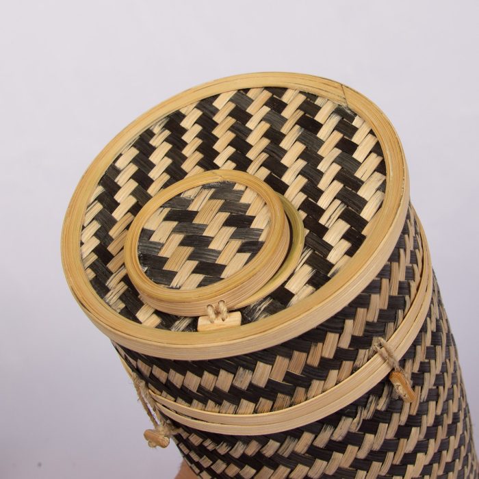 Chequered Bamboo Scatter Tube - Image 8