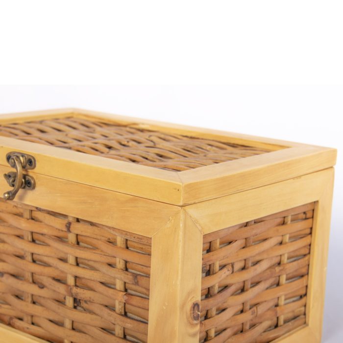 Daisy Golden Wicker Urn - Image 4