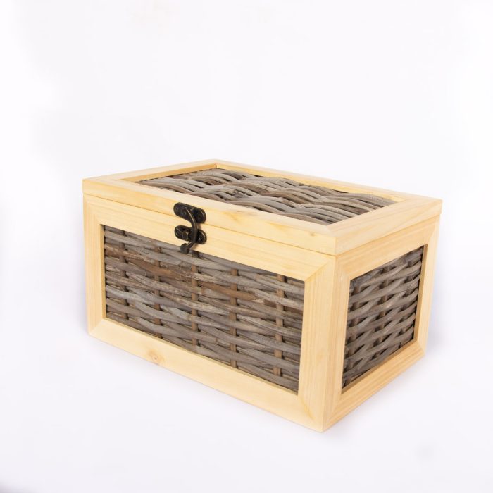 Daisy Grey Wicker Urn - Image 8