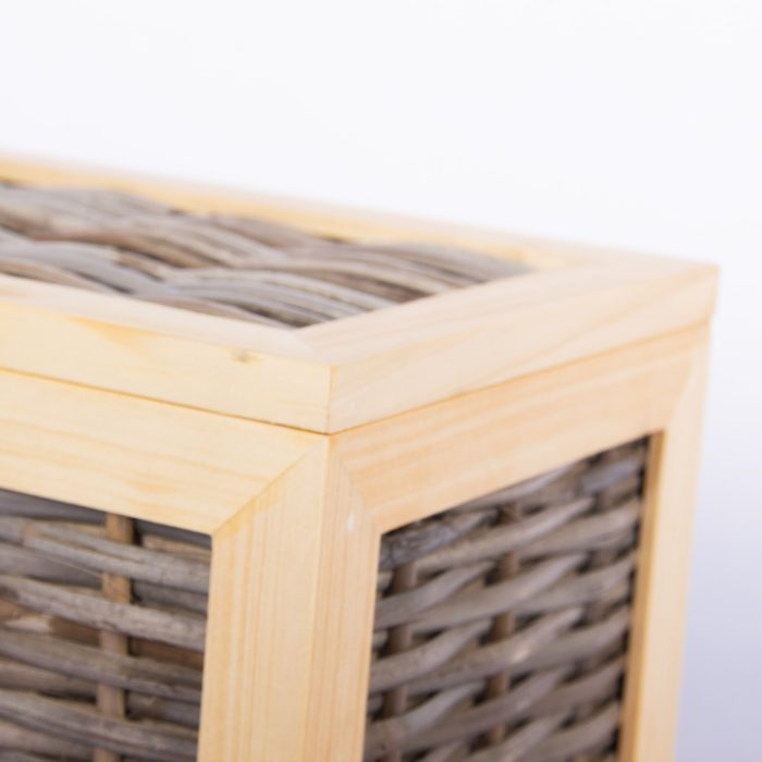 Daisy Grey Wicker Urn - Image 7
