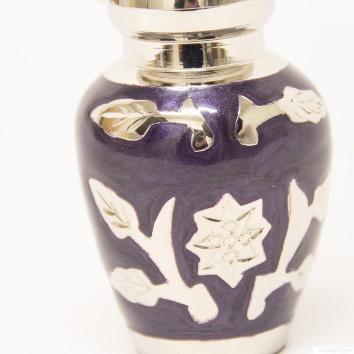 Purple Flowers Mini Urn - Image 6