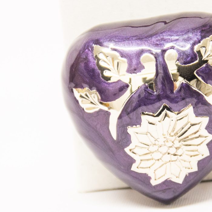 Purple Flowers Heart - Image 2
