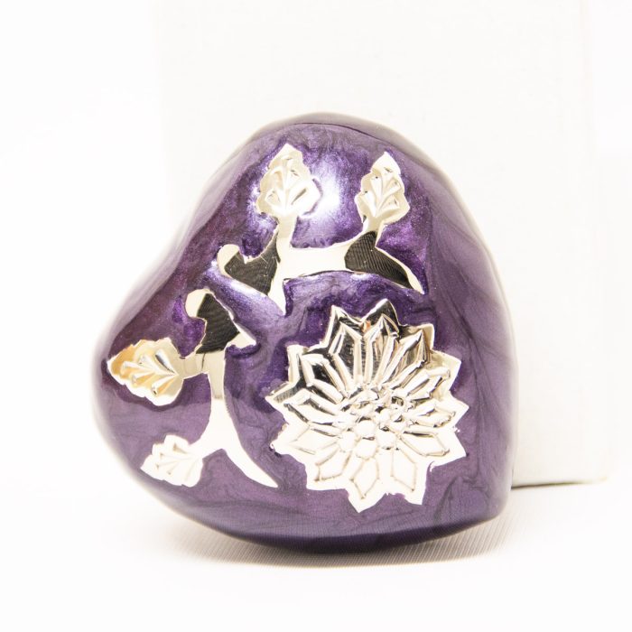 Purple Flowers Heart - Image 3