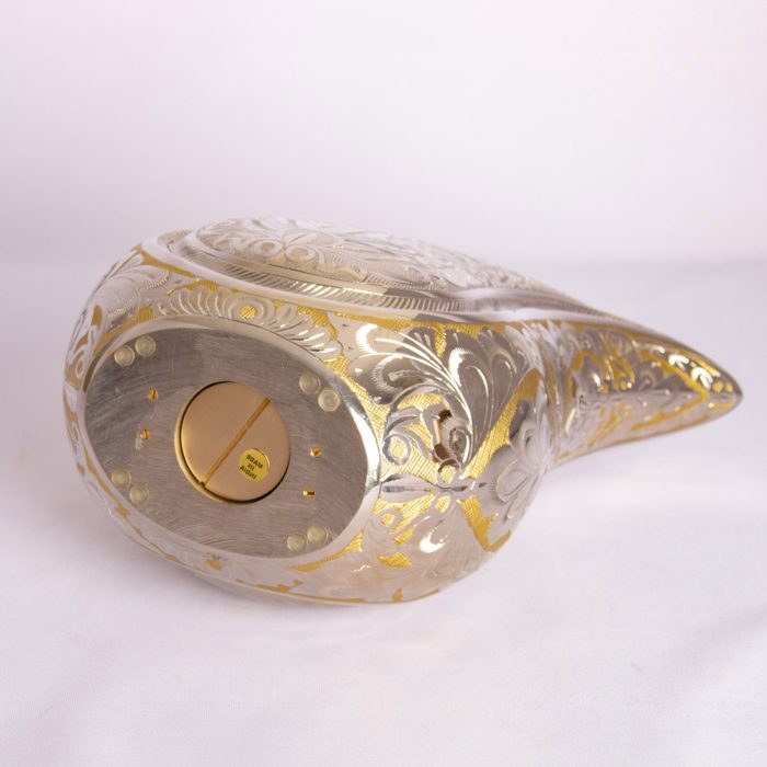 Patterned Floral Teardrop Urn - Image 4