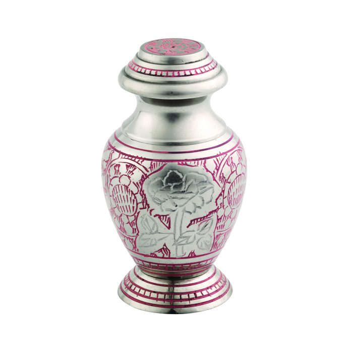Pink Rose Mini Urn