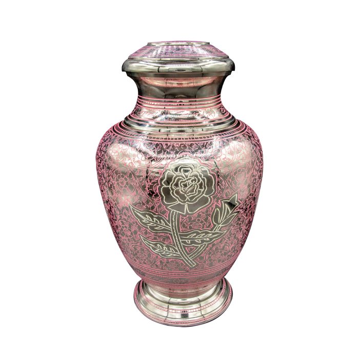 Pink Rose Urn