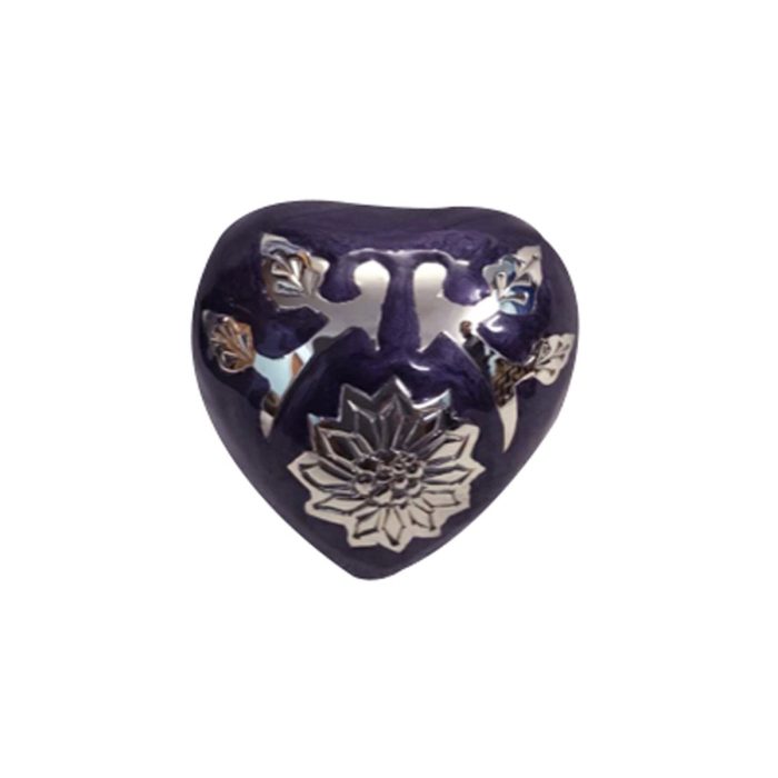 Purple Flowers Heart